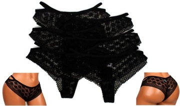 6x MAJTKI DAMSKIE FIGI sexi STRINGI bawełniane L