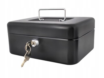 KASETKA SEJF SCHOWEK METALOWY WYTRZYMAŁY NA KLUCZ NA WARTOŚCIOWE RZECZY