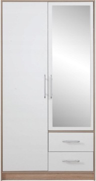SZAFA GARDEROBA DWUDRZWIOWA Z LUSTREM SMART SRL3