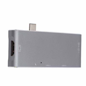USB-концентратор C, выход 4K HD, 5 Гбит/с, PD-зарядка