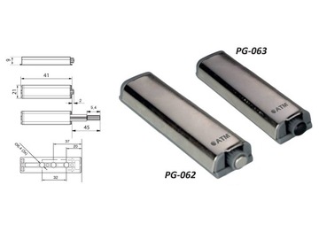 РЕГУЛИРУЕМЫЙ МЕБЕЛЬНЫЙ ОТПОР RX ДЛЯ ДВЕРЕЙ PUSH OPEN