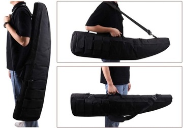 Torba Pokrowiec Futerał KABURA na Broń długą 115 cm gąbka 5 kieszeni pas
