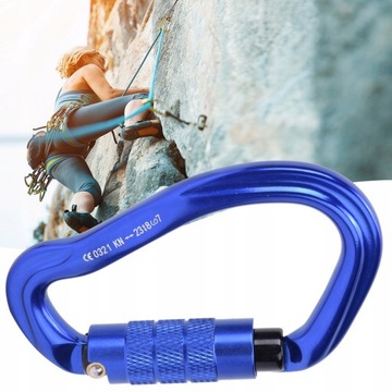 KARABINEK WSPINACZKOWY HMS - NIEBIESKI