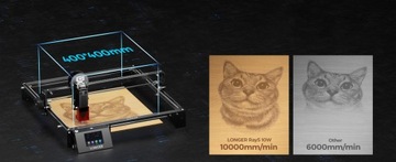 Лазерный гравер LONGER RAY5 10Вт 400х400мм DIY+рабочая платформа LONGER