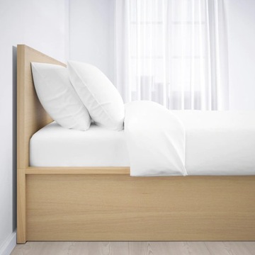 ИКЕА МАЛЬМ Кровать с ящиком, дуб белый, 140х200