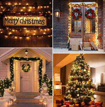 НАРУЖНЫЕ РОЖДЕСТВЕНСКИЕ ОГНИ СОЛНЕЧНЫЕ GIRLAND 100 LED SOLAR