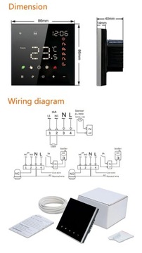 WIFI LED КОМНАТНЫЙ ТЕРМОСТАТ 16А ЦИФРОВОЙ РЕГУЛЯТОР