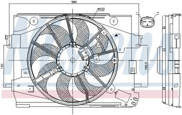 NISSENS VENTILÁTOR CHLADIČŮ RENAULT CAPTUR 13-, R