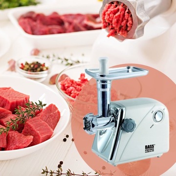 WIELOFUNKCYJNA MASZYNKA DO MIELENIA MIĘSA 5 W 1 ROBOT KUCHENNY BASS POLSKA