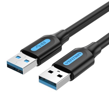 USB 3.0 Vention CONBG 2A кабель 1,5м черный ПВХ