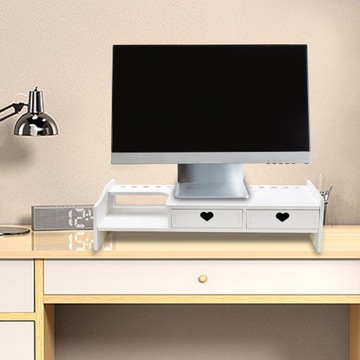 Настольная подставка Органайзер Полка для компьютера Держатель для клавиатуры 3 Розовый ящик