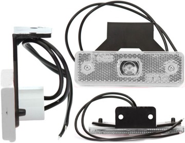 LAMPA OBRYSOWA POZYCYJNA PRZEDNIA BIAŁA LED WAŚ