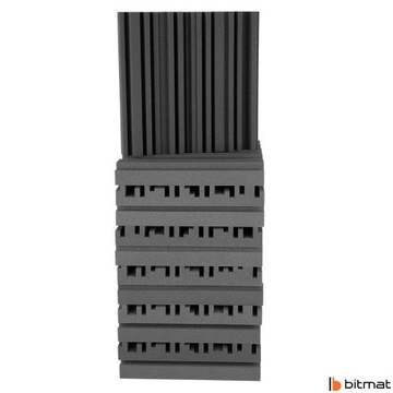 EQUALIZERY AKUSTYCZNE 3m2 szare pianki wygłuszające panele ścienne kasetony