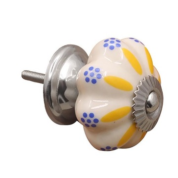 Uchwyt do mebli Gałka do mebli Ceramiczne uchwyty do drzwi Vintage Klamka do drzwi Kwiat