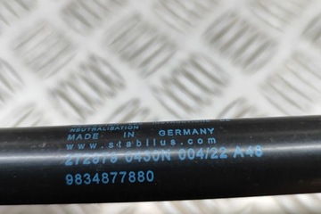 OPEL VAUXHALL MOKKA B PRAVÁ STRANA KRYT KUFRU VZPĚRA/TLAKOVAČ PLYNOVÝ 98348778