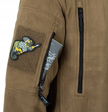 Bluza Męska Polarowa Polar Kurtka Helikon Patriot Gruba i Ciepła Coyote L