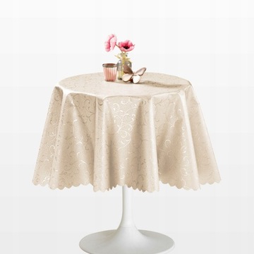 CERATA NA STÓŁ BEŻ BEŻOWA OBRUS ELEGANT 140x260