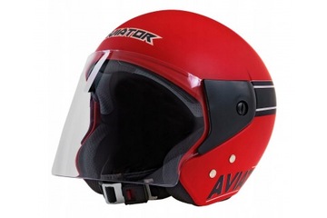 Kask na skuter elektryczny czerwony rozmiar M