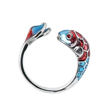 Синее кольцо кои Lucky Rings Регулируемые кольца
