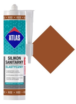 SILIKON SANITARNY ELASTYCZNY 022 ORZECHOWY 280ML ATLAS
