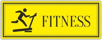 Tabliczka nierdzewana grawer FITNESS