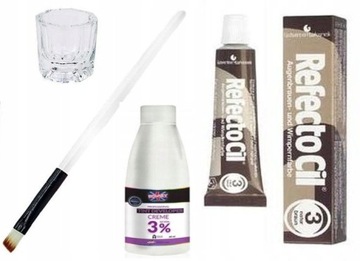 RefectoCil SET Стеклянная кисть для хны Оксидант