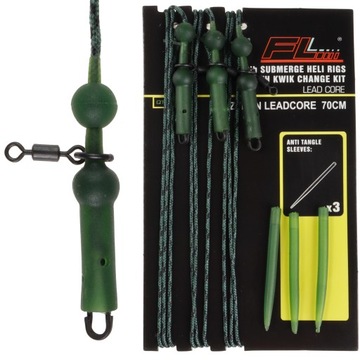 Zestaw helikopterowy Chod Rig LeadCore 3 szt 70 cm
