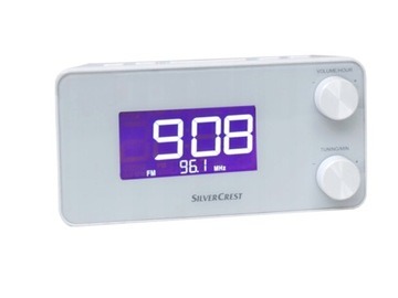 Radio budzik radiobudzik FM dla idealne seniorów białe