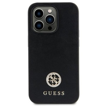 Etui GUESS Strass Metal Logo czarne do iPhone 11