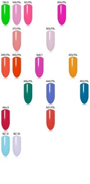 Набор ногтей 15x La'kier Hybrid Varnish Top Top + Сумка для фруктовой фруктовой сумки для лампы