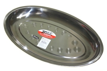 TACA TACKA METALOWA OWALNA NIERDZEWNA 34x21cm TC6