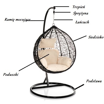 ПОДВЕСНОЙ САДОВЫЙ СТУЛ MODERI COCOON
