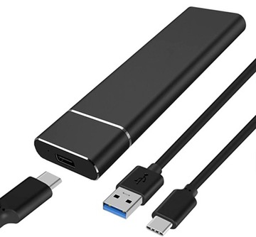 Корпус твердотельного накопителя NVME/SATA PCIe Диск M.2 USB-C 3.1 Gen 2