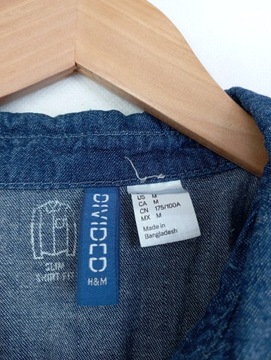 ATS koszula DIVIDED H&M bawełna paisley jeansowa M
