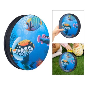 Нежная игрушка-барабан из бисера «Волна».