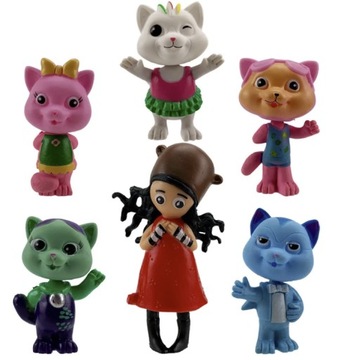 GABBY'S DOLLHOUSE KOCI DOMEK GABI ZESTAW 6 FIGUREK