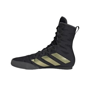 Боксерские кроссовки ADIDAS BOX HOG 4, черно-золотые