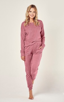 Piżama Taro Davina 3026 dł/r S-XL Frotte Z24 M różowy pudrowy