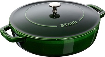 Staub Chistera 40511-478-0 Сковорода чугунная, диаметр 28 см, цвет базилик