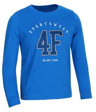 4F CHŁOPIĘCY LONGSLEEVE KOSZULKA BAWEŁNA / 164