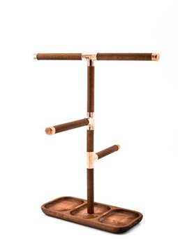 Подставка для ювелирных изделий деревянная вешалка медное ожерелье подвески браслеты