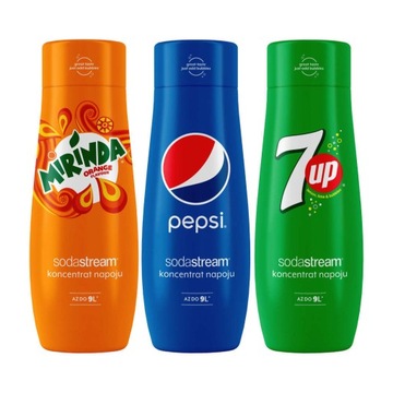 Сироп SodaStream Pepsi, Миринда, 7уп 3х440мл