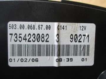 FIAT IDEA 1.4 03-10 PŘÍSTROJOVÁ DESKA BUDÍKY 735423080