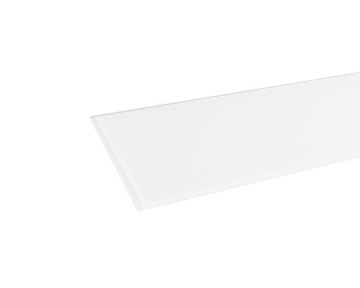 Półka szklana łazienkowa matowa mleczna szkło 4 mm lacomat 7x40 cm 70x400mm