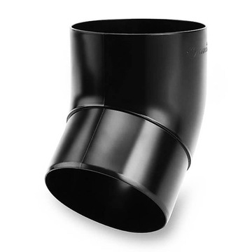 Kolano 45° Galeco PVC 100mm Czarne Ral9005