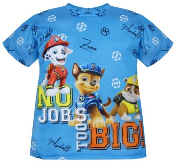 T-SHIRT Chłopięcy Krótki Rękaw Kreskówka Bajka Bawełna r 110 3361