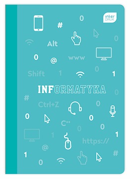 ZESZYT INFORMATYKA 60K KRATKA PLASTIKOWA OKŁADKA