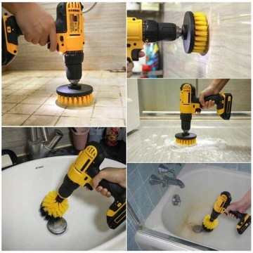 Щетки для чистки дрелей для автомобиля Домашний набор для автомобиля 3 шт.