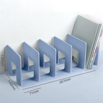 Акриловый сортировщик, стеллаж для хранения в классе, стеллаж для хранения книг, письменный стол, синий