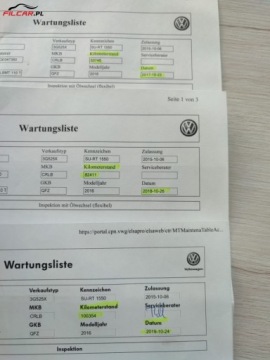 Volkswagen Passat B8 Variant 2.0 TDI 150KM 2015 Volkswagen Passat GWARANCJA, Udok. przebieg, Zarejestrowany w PL, Mozliwa, zdjęcie 9